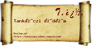 Tankóczi Ádám névjegykártya