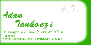 adam tankoczi business card